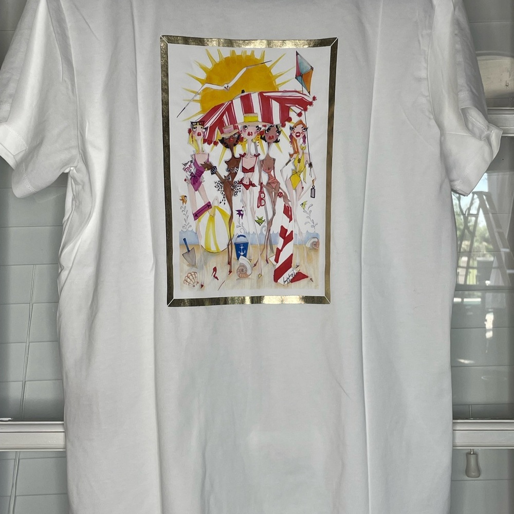 Original Artwork T-Shirt by Badgley Mischka Medium NWT